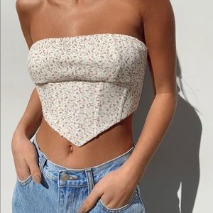 Princess Polly Ivy Bustier Floral Size 2